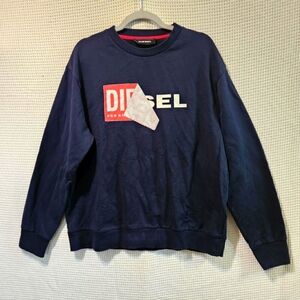 Diesel Black Crewneck Sweater for Men Med